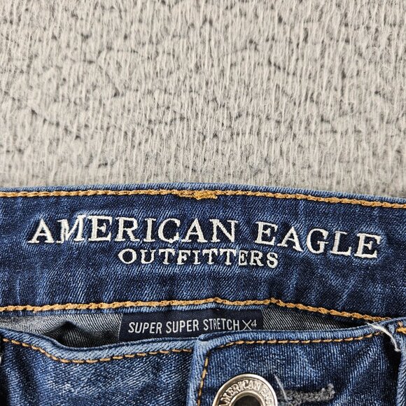 American Eagle Jeans Womens 4 Short‎ Jegging Super Stretch Skinny Denim Pants - Picture 4 of 16